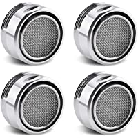 JOLIGAEA 4 Piezas Aireador de Grifo Repuesto- M24 Acero Inoxidable Cocina Baño Grifo Filtro de Burbujas- Grifo de Ahorro…